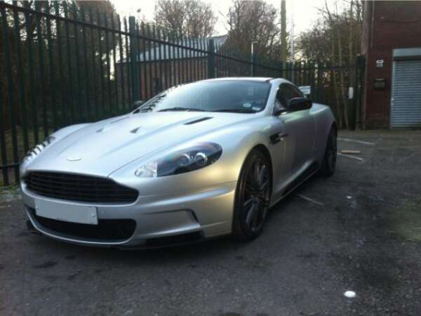 Aston Martin DBS Matt Silver Vehicle Wrap