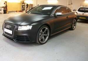 Audi RS 5 Flat Black Vehicle Wrap